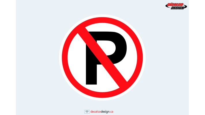 Stationnement interdit (autocollant)